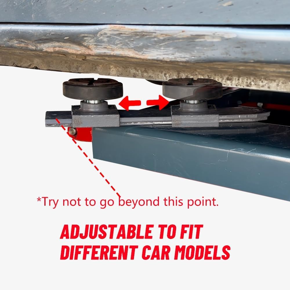 AK-X66 6000LBS Car Lift Portable Mid Rise Scissor Lift Auto Lift 48" Lifting Height