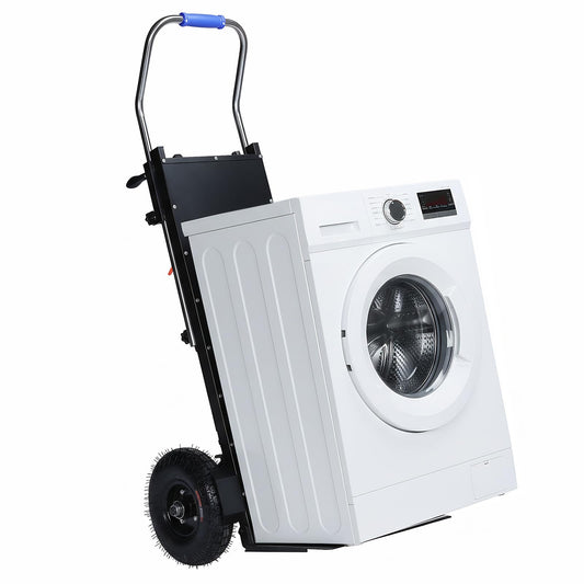 1500W Electric Stair Climbing Dolly, 880lbs Load Capacity Powered Stair Climber Cart with Safety Rope for Warehouse Logistics Furniture Moving Transport
