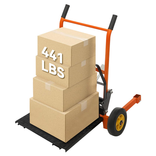Eleeferri Lift Stacker, Adjustable Lift Table, Hydraulic Material Pallet Truck Dolly, 440 lbs 15.7”Fork Lifting Flat Truck Pallet Jack with 2 Casters,Steel Platform Pallet Stacker for Warehouse