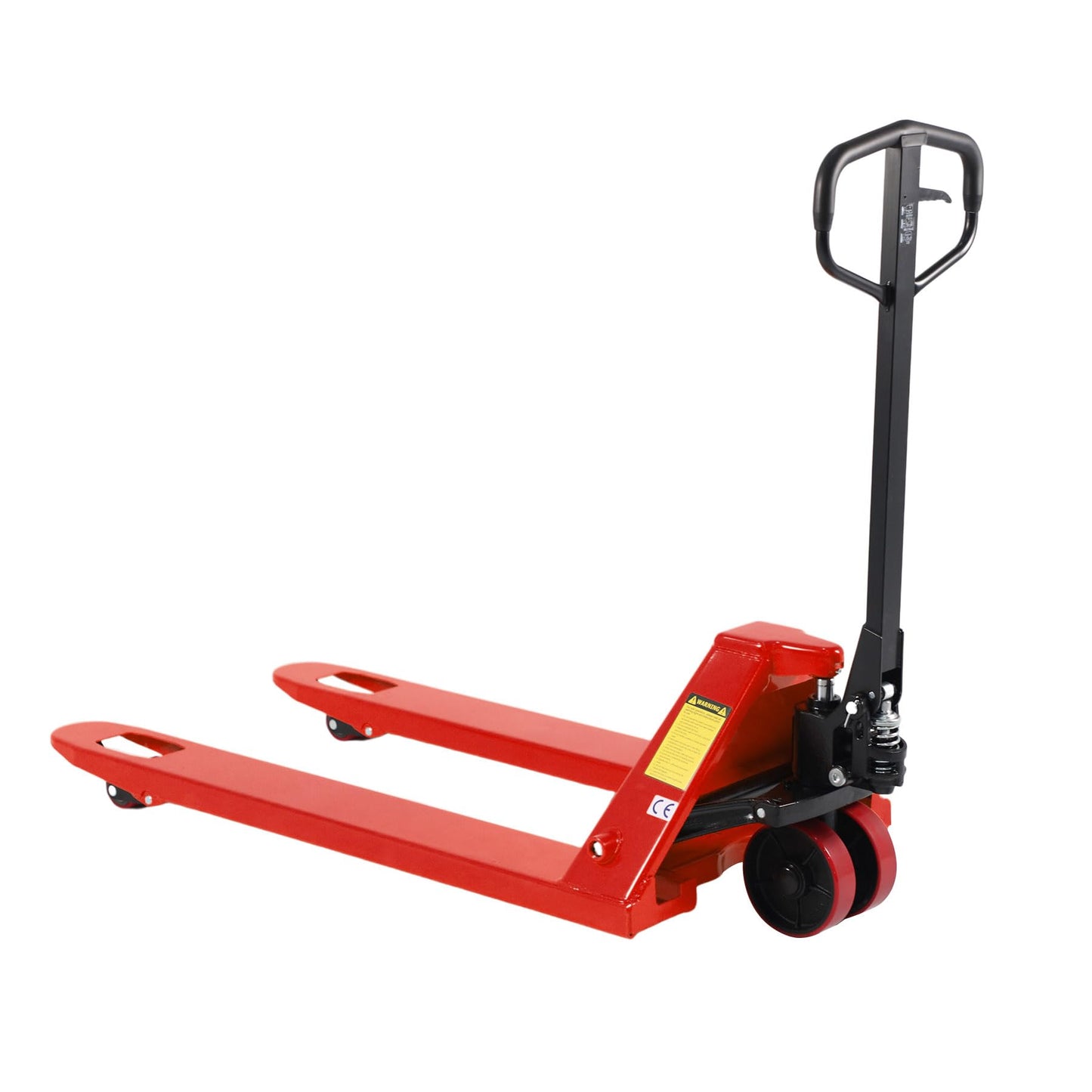 Tory Carrier Pallet Jack Hand Truck Manual Pallet Jacks 6600-Lb. Capacity 27 x 48 Forks Standard Duty, Rubber Handle, PU Wheels