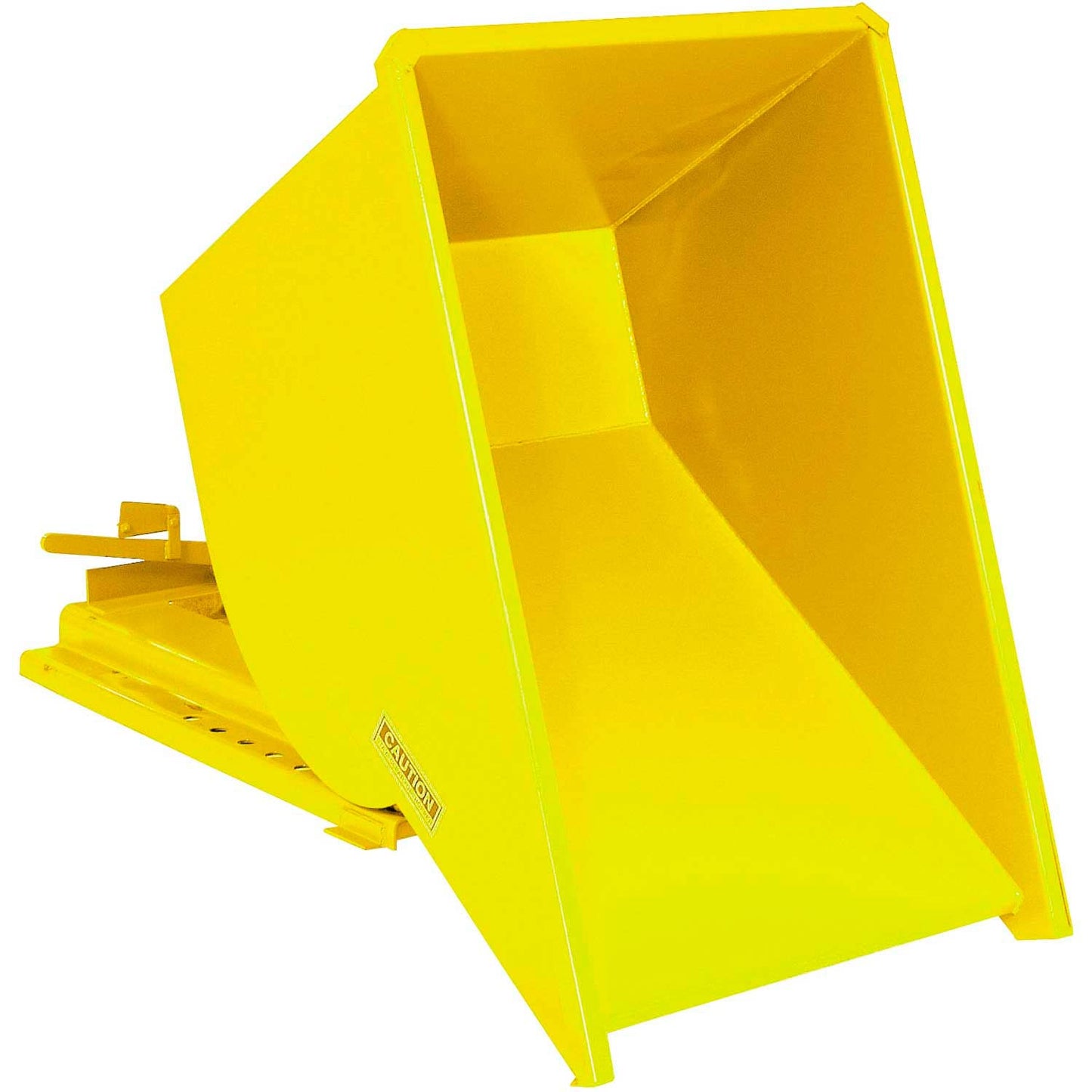 Global Industrial 2 Cu Yd Medium Duty Self Dumping Forklift Hopper, Yellow