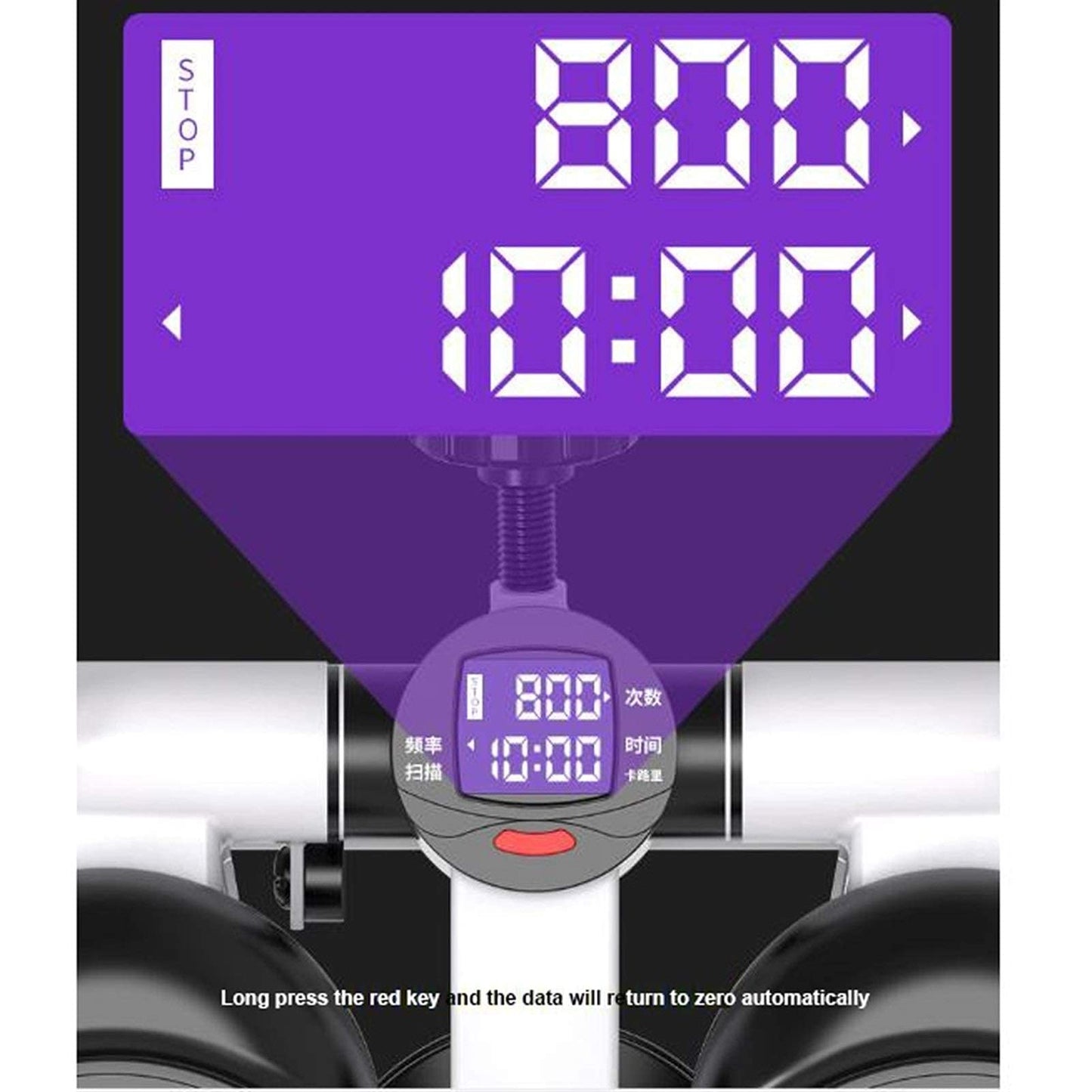 ZHCWEP Mini-Stepper Swing Stepper Multifunctional Stepper Small Step Machine Home Mute Twist Stair Stepper Fitness Equipment for Men and Women with Resistance Bands Efficency