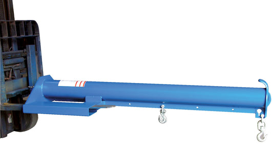 Vestil LM-EBNT-6-36 Steel Economy Non Telescoping Lift Boom 36 In. Fork Pocket Center 6,000 Lb. Capacity Blue and Yellow