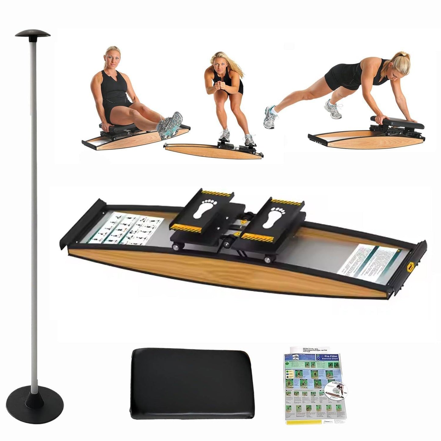 Ski Machine, Glute Training Equipment, Stepper, Balance Trainer, Indoor Aerobic Fitness Equipment, Waist Training Ski Simulator