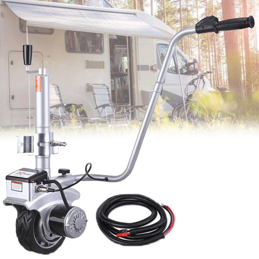 ToayNia Electric Trailer Dolly,Motorized Trailer Wheel Trailer Mover,12V/350W Trailer Jack,Mobile Trailer Tool, 8'' Rubber Tire,for Trailers, Boats, Campers & Caravans
