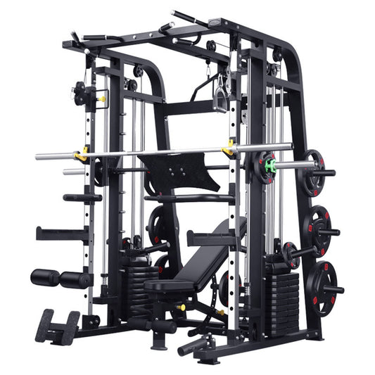 GAORUIFENG Machine Comprehensive Trainer Bench Press Squat Rack Bird Gantry Multi-Functional Combination Equipment Home Commercial