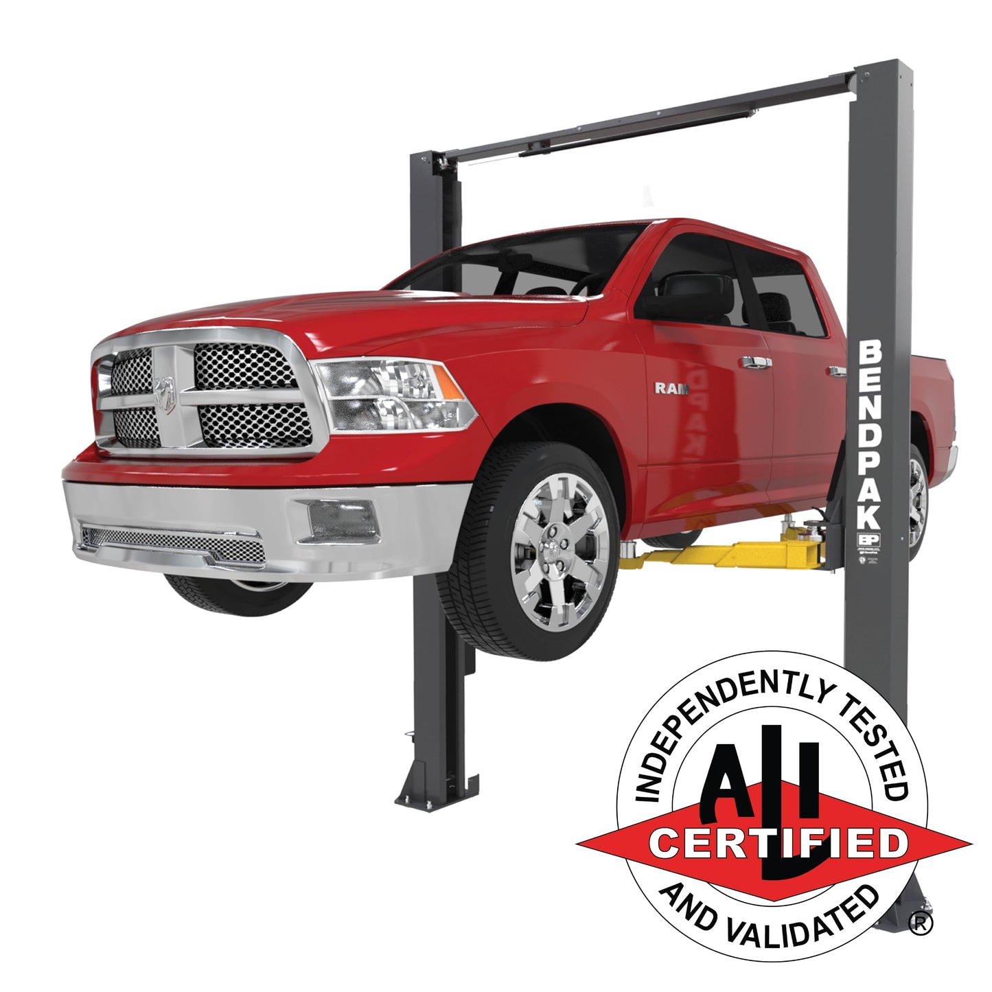 BendPak 10APX - 10,000lb Capacity 2 Post Adaptable Clearfloor/Adjustable Width/Screw Pads/High Rise Truck/SUV/Car/Vehicle/Auto Lift- Home/Garage/Shop/Mechanic