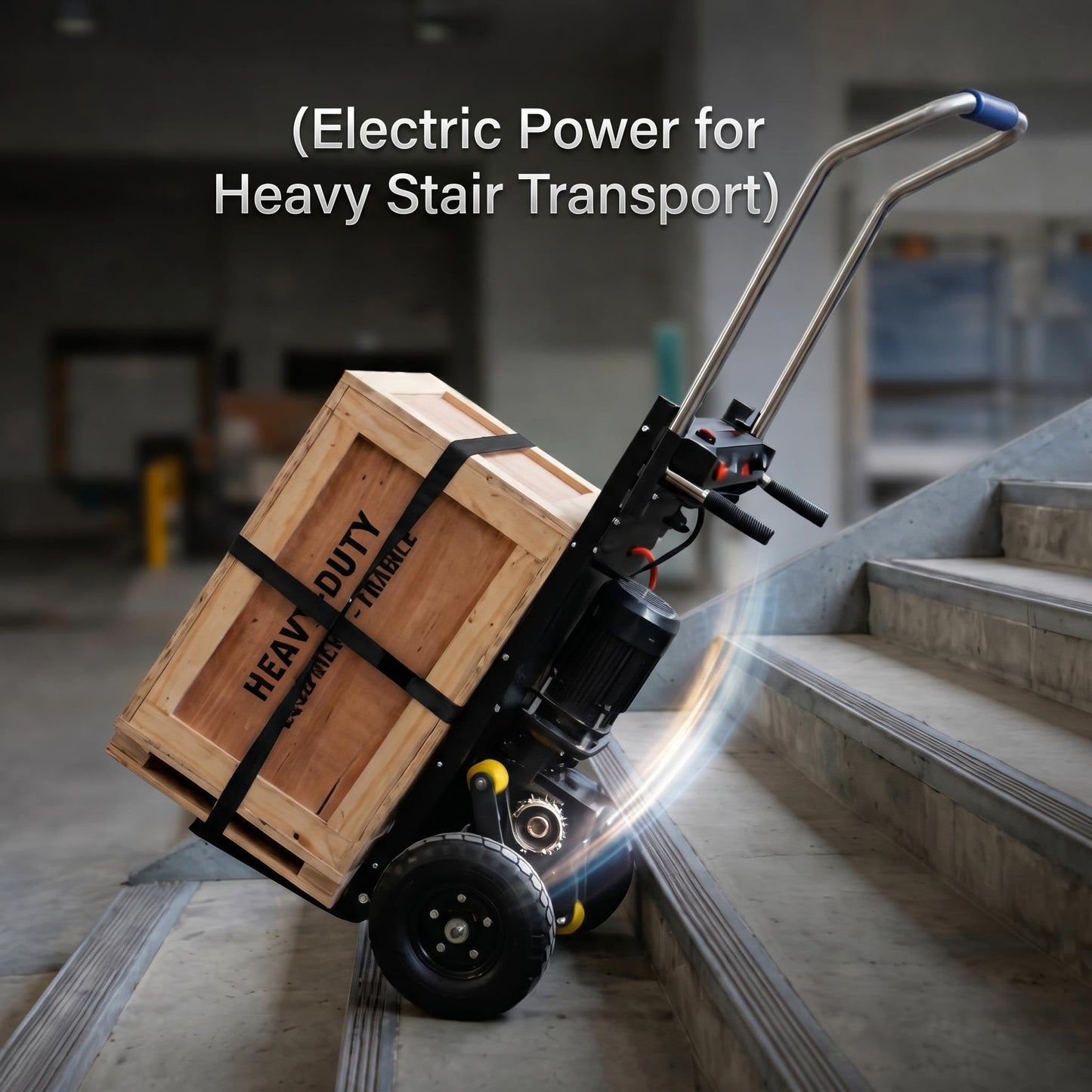 800lbs Stair Climbing Dolly, Stair Climber Suitable for Curved Stairs; Electric Stair Climbing Dolly for Going up and Down Stairs.