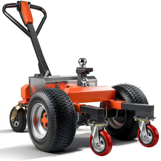Electric Trailer Dolly with 6 Wheel, 7500lbs Max Super-Duty Electric Trailer with All-Terrain Wheels & Reverse/Drive/Brake Switch &Adjustable Speed, 2"/4"Ball Hitch Mount for RV, Car Trailers, Campers