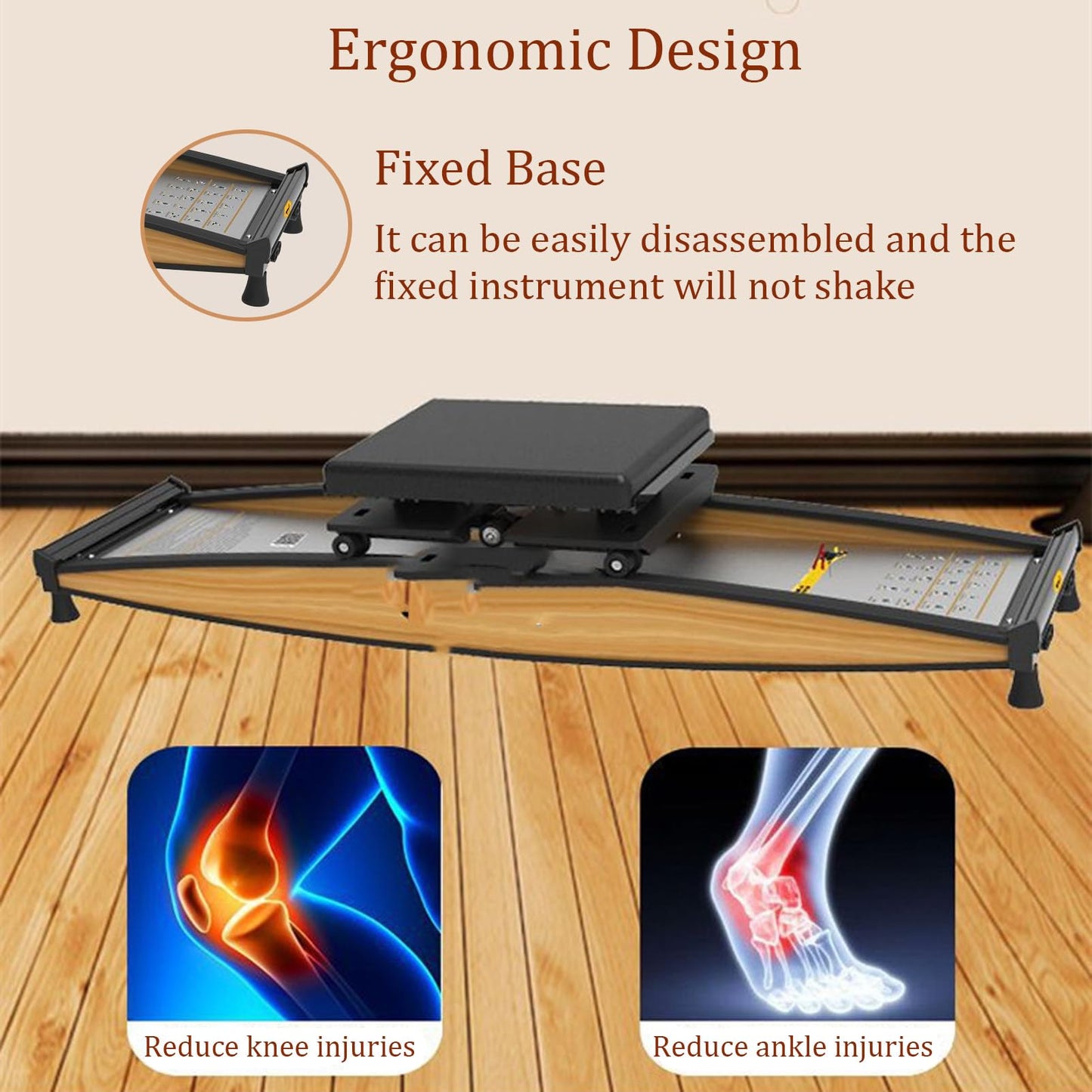 Ski Exercise Machine Indoor Exercise Machine Ski Equipment Indoor Aerobic Wind Resistance Machine Max Supported 330LB