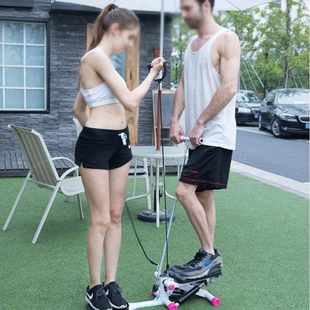 ZHCWEP Stepper,Stepper - Fitness Stair Stepper, Mini Stepper Fitness Cardio Exercise Trainer, Adjustable Height Stepper Machine with Twisting Action 34 * 34 * 19cm