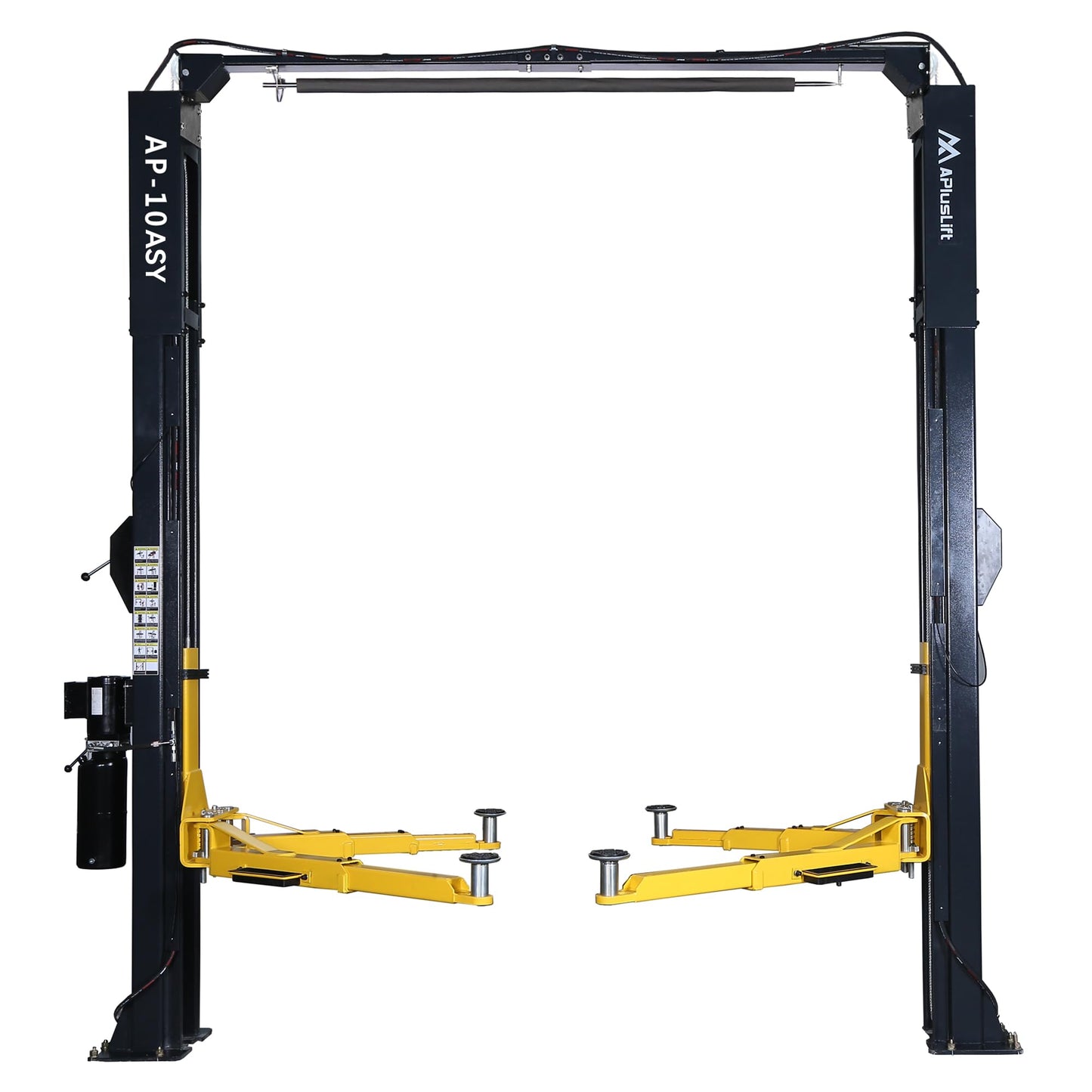 APlusLift 10,000LB 2-Post Overhead Symmetrical and Truly Asymmetrical Single Release Car Lift with 3 Year Warranty - HW-10ASY