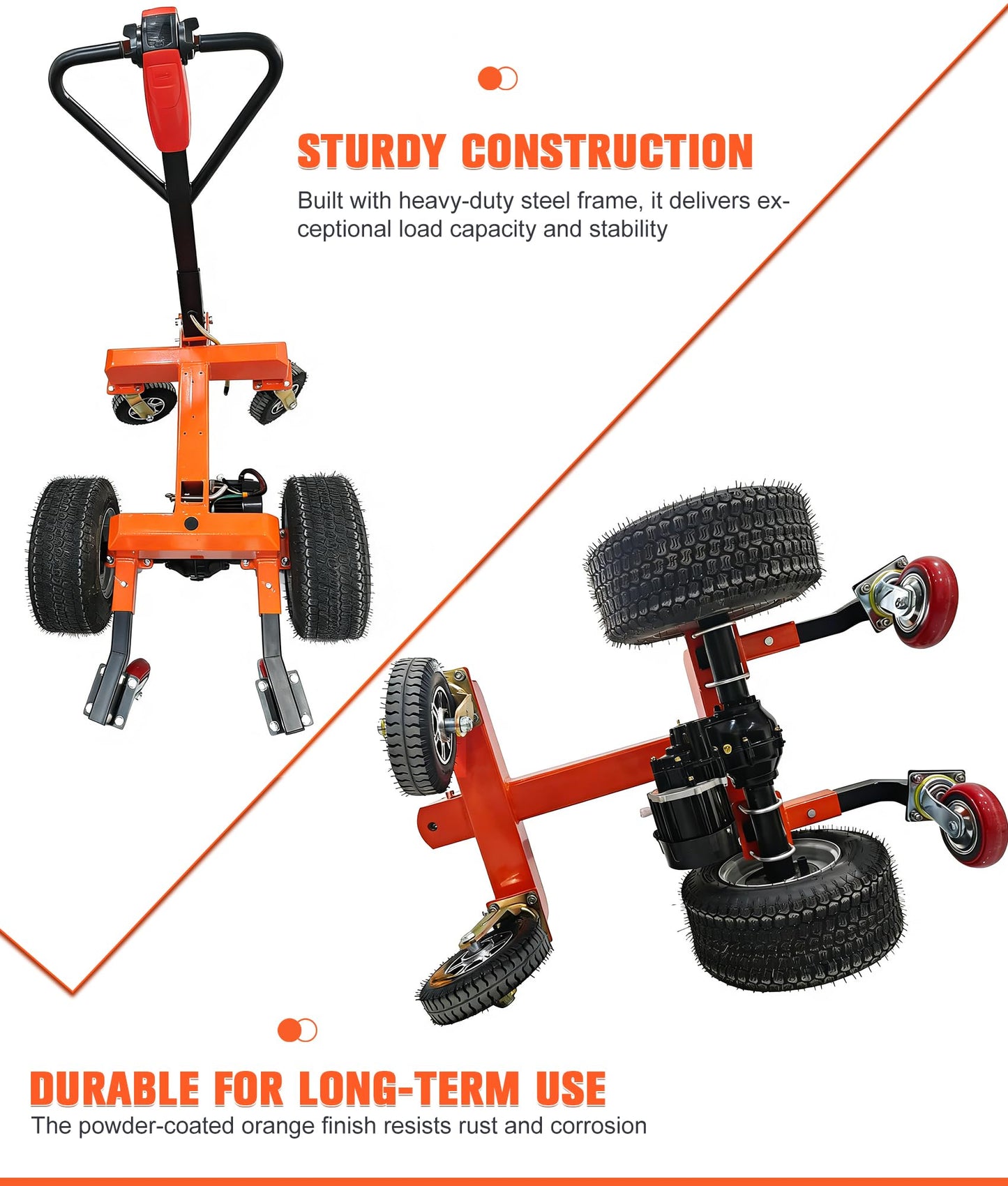 Electric Trailer Dolly, 7500Lbs Max Trailer Weight 1100Lbs Tongue Weight, 48V 800W Motorized Trailer Dolly with 2 & 2-5/16 in Hitch Balls for RV Campers, Cargo & Utility, Boat, Car Trailers
