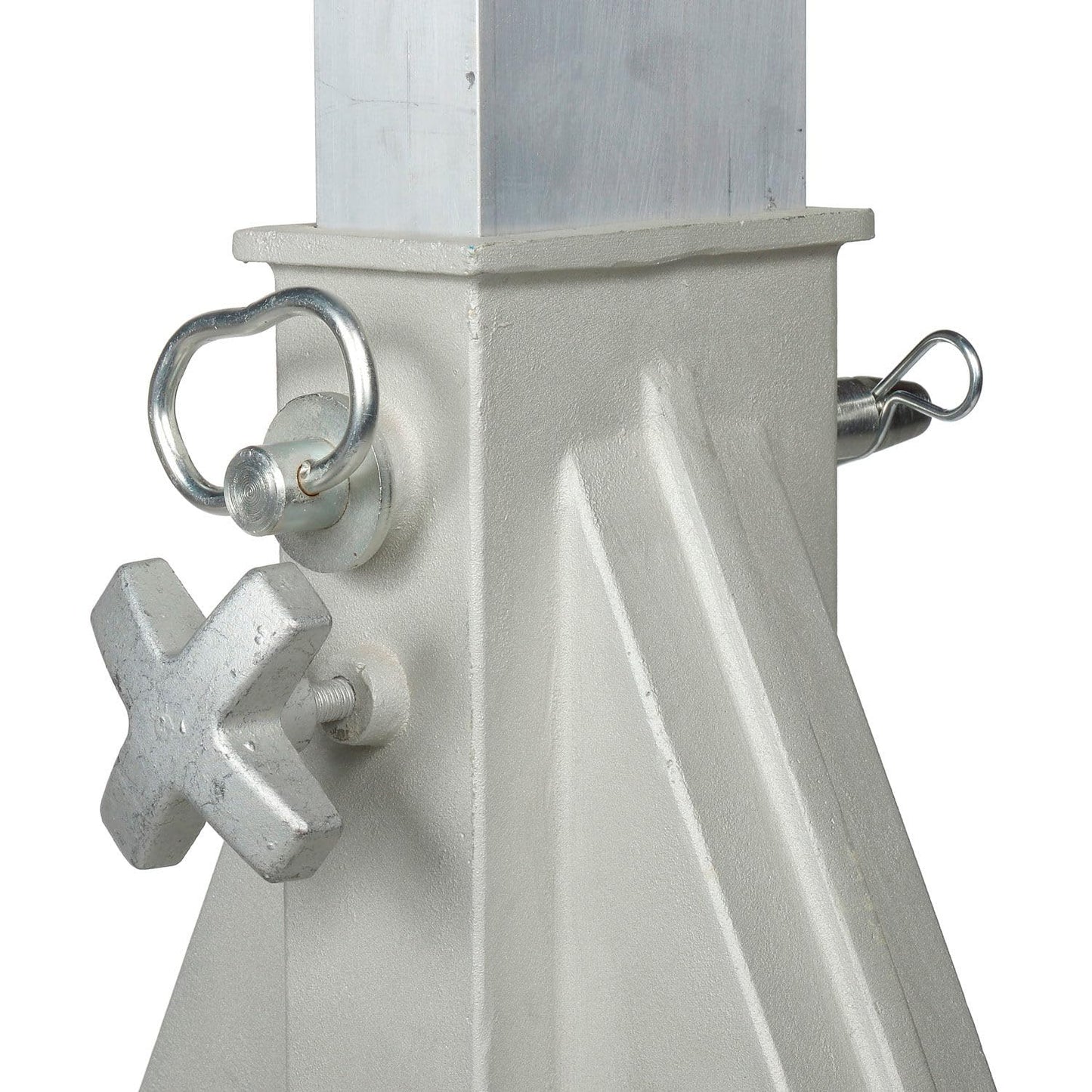 Global Industrial Aluminum Gantry Crane, KD, 2000 lb Load Cap, Adjustable Height, 8'W I-Beam