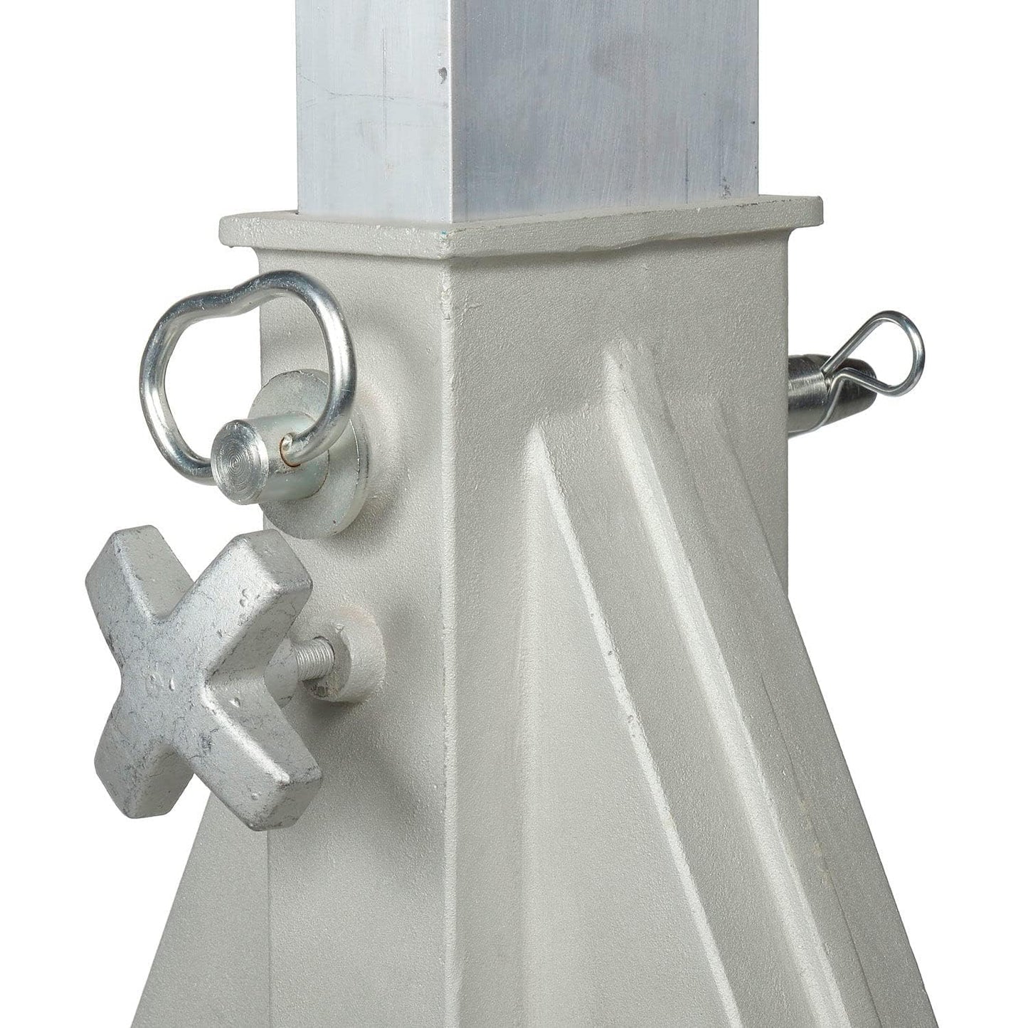 Global Industrial Aluminum Gantry Crane - KD, 2000lb Load Cap, Adjustable Height, 10'W I-Beam