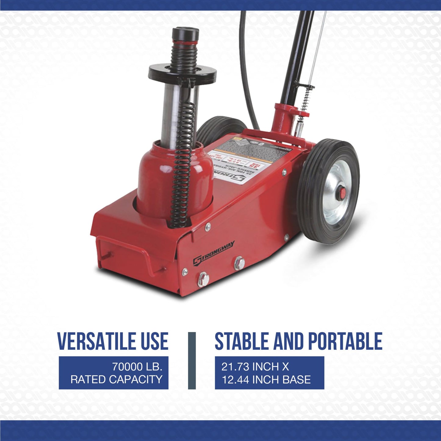 Strongway 35-Ton Quick Lift Air/Hydraulic Service Floor Jack