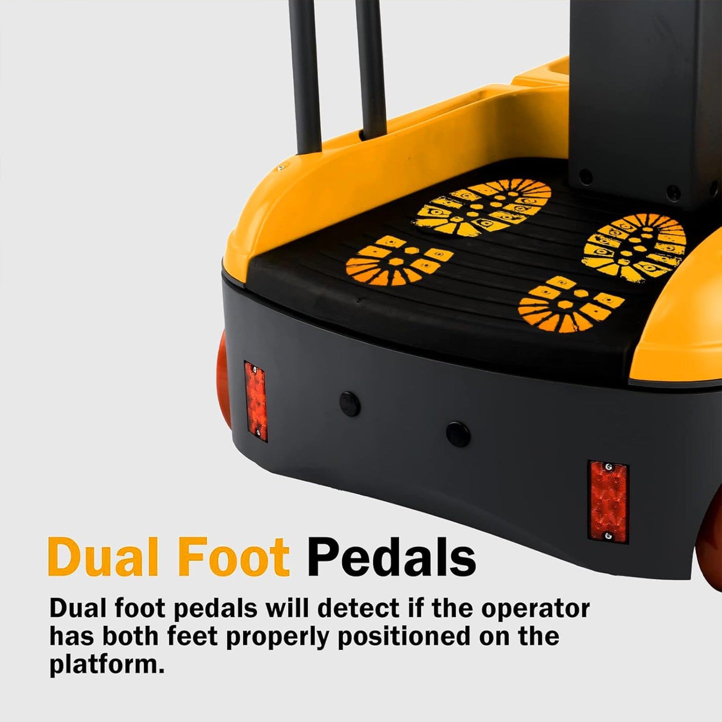 ToryCarrier Mini Order Picker High Powered Electric Platform Forklift Lift Max Reachable Height 197 inch, Max Lift Height 118" with Load Tray 200lbs. Capacity