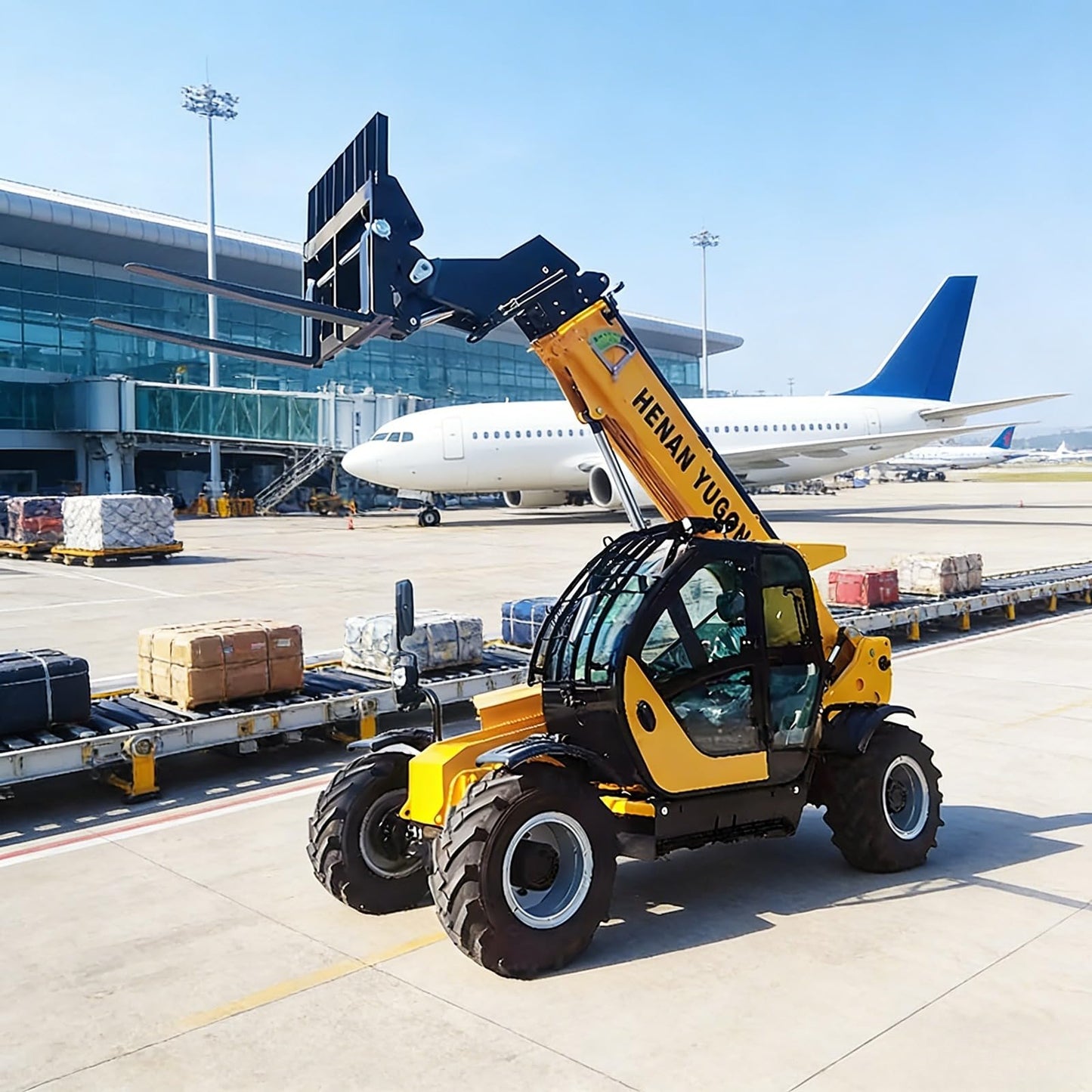 Telescopic Boom Handler with Multi-Angle Operation for Tight Construction Zones and Complex Warehouse Tasks