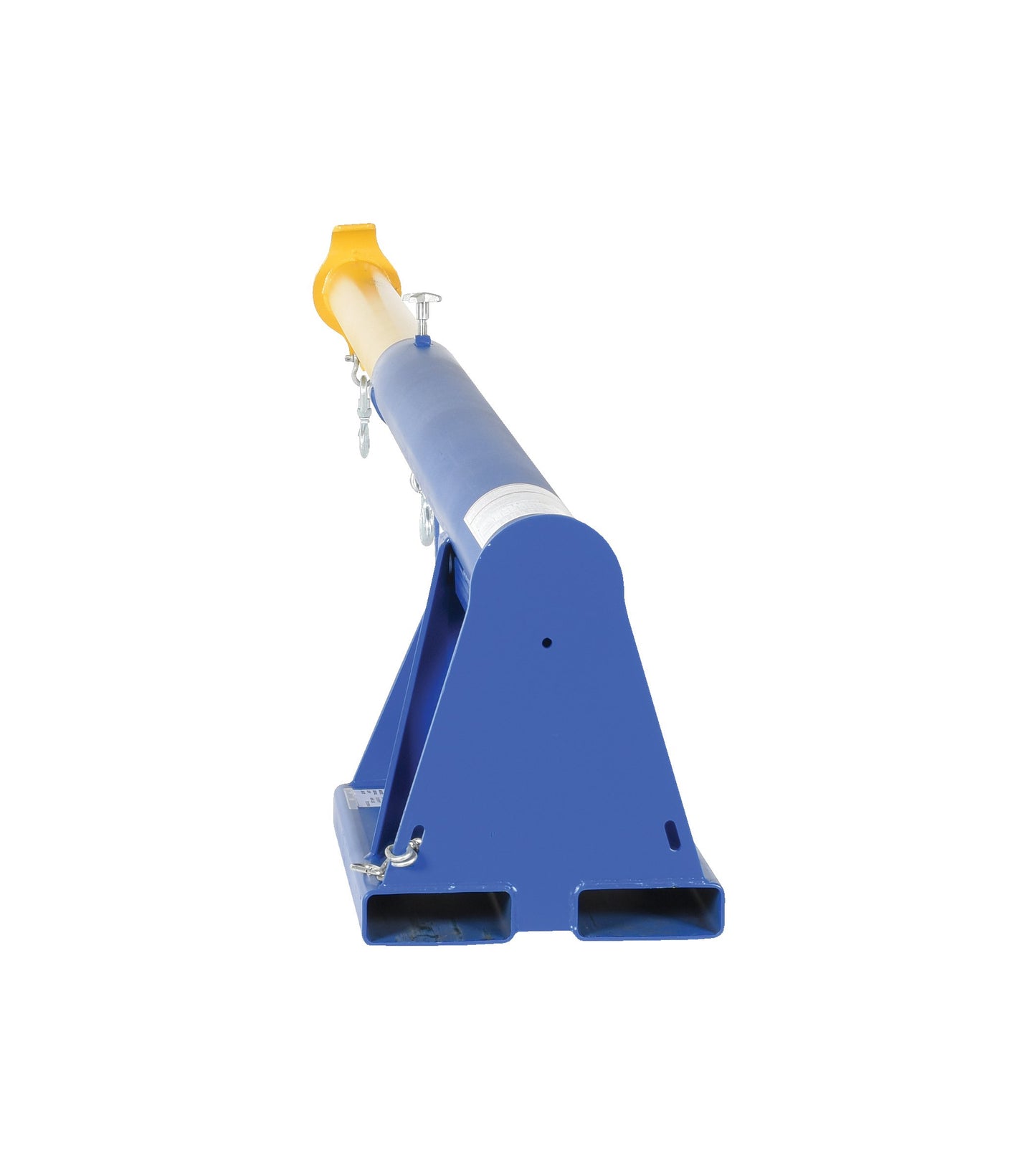 Vestil LM-1T-4-11 Steel Telescoping Lift Boom 11 In. Fork Pocket Center 4,000 Lb. Capacity Blue and Yellow