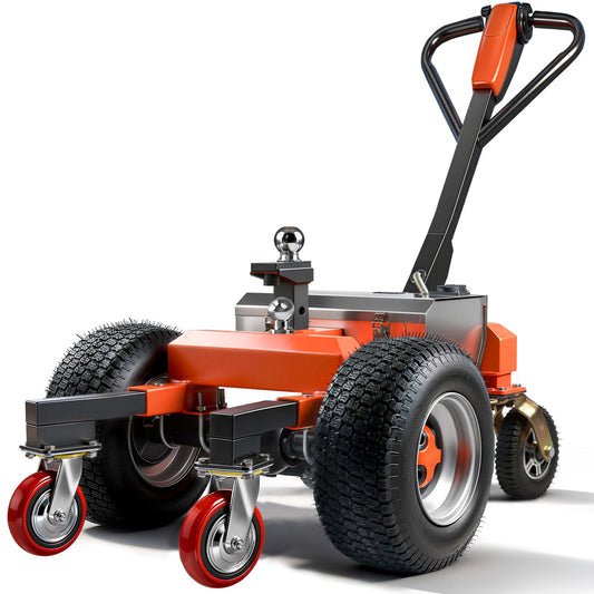 Electric Trailer Dolly Super-Duty with 6Wheel, 7500lbs Max All-Terrain Wheels Electric Trailer Dolly, Reverse/Drive/Brake Switch, Adjustable Speed, 2"/4"Ball Hitch Mount for RVs, Car Trailers, Campers