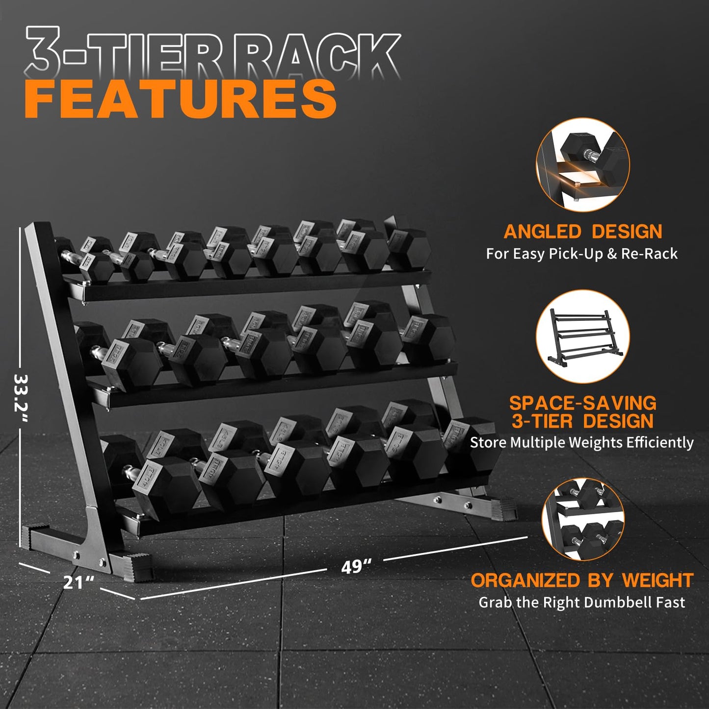 Mikolo Smith Machine with Weight Stack, Power Cage Home Gym System with LAT Pulldown & Cable Crossover, 550LBS Dumbbell Sets with Rack