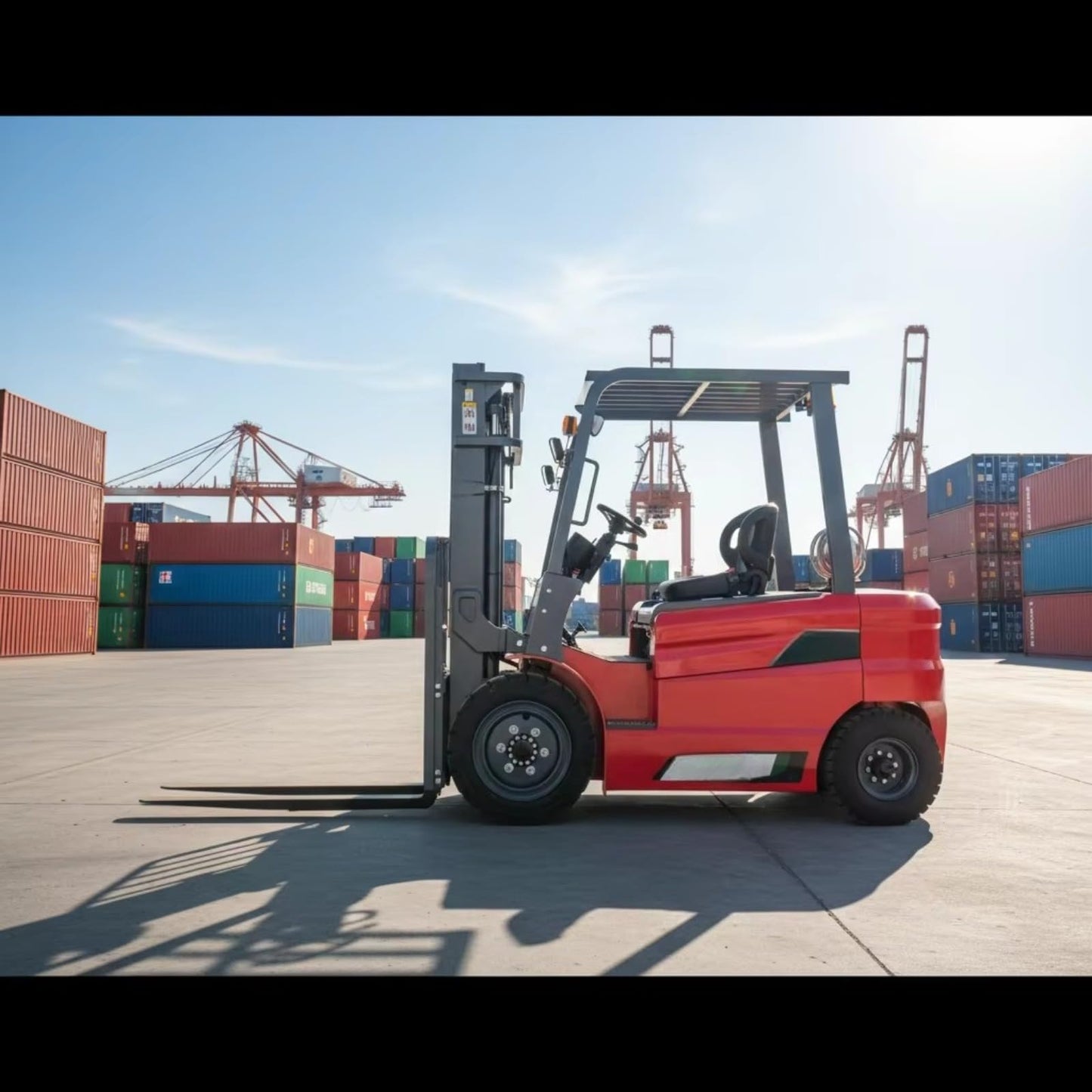 Electric Forklift Stacker – Industrial Electric Forklift for Material Handling – 1 to 3 Ton Capacity, Space-Saving Lift for Warehouse & Tight Aisles