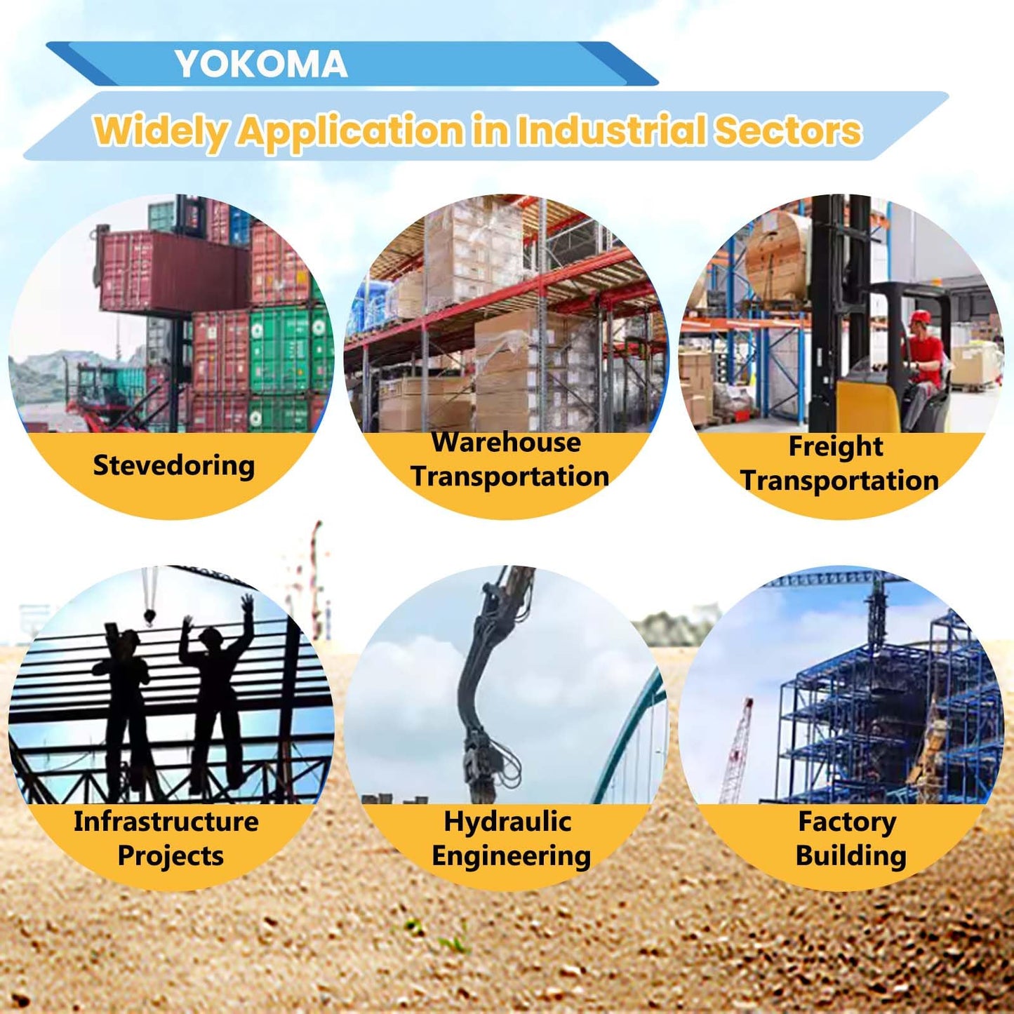 Yokoma 2000KG/4400LB Forklift Jib Boom Adjustable Mobile Crane Lifting Hoist with 0-75° Adjustable Tilt, 2 Lifting Hooks Hoist, Telescopic Booms Attachments for Towing Handling Equipment