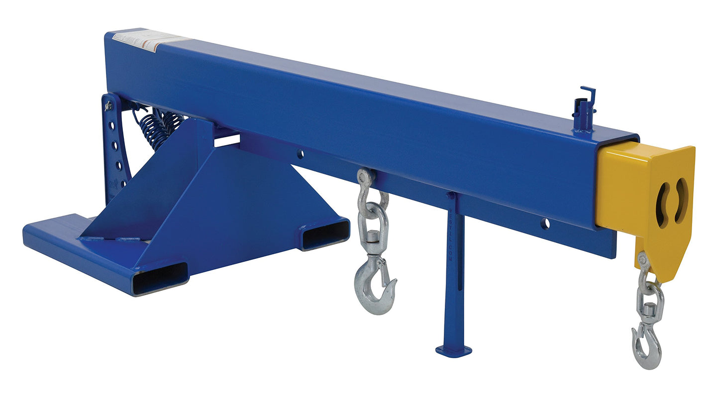 Vestil LM-OBT-8-24 Steel Orbit Telescoping Lift Boom 24 In. Fork Pocket Center 8,000 Lb. Capacity Blue
