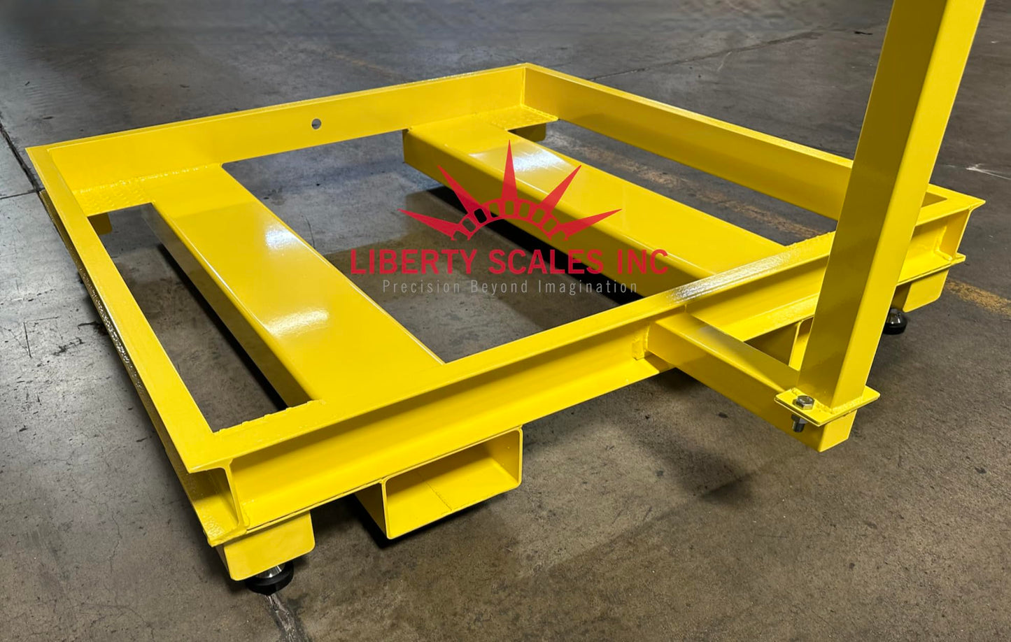 Liberty LS-800-PPF Industrial Portable 5' x 7' Pit Frame for 60" x 84" Floor Scales with Forklift Channel Easy Access
