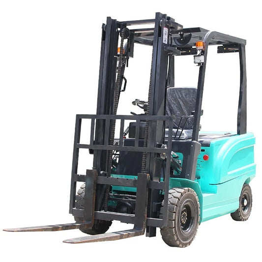ATTACHXPRO 4-Wheel Electric Forklift Pallet Stacker 2 Ton/4000lbs Capacity Lead-Acid Battery Powered Heavy-Duty Industrial Material Handler for Warehouse Factory Logistics Operations in USA Stock