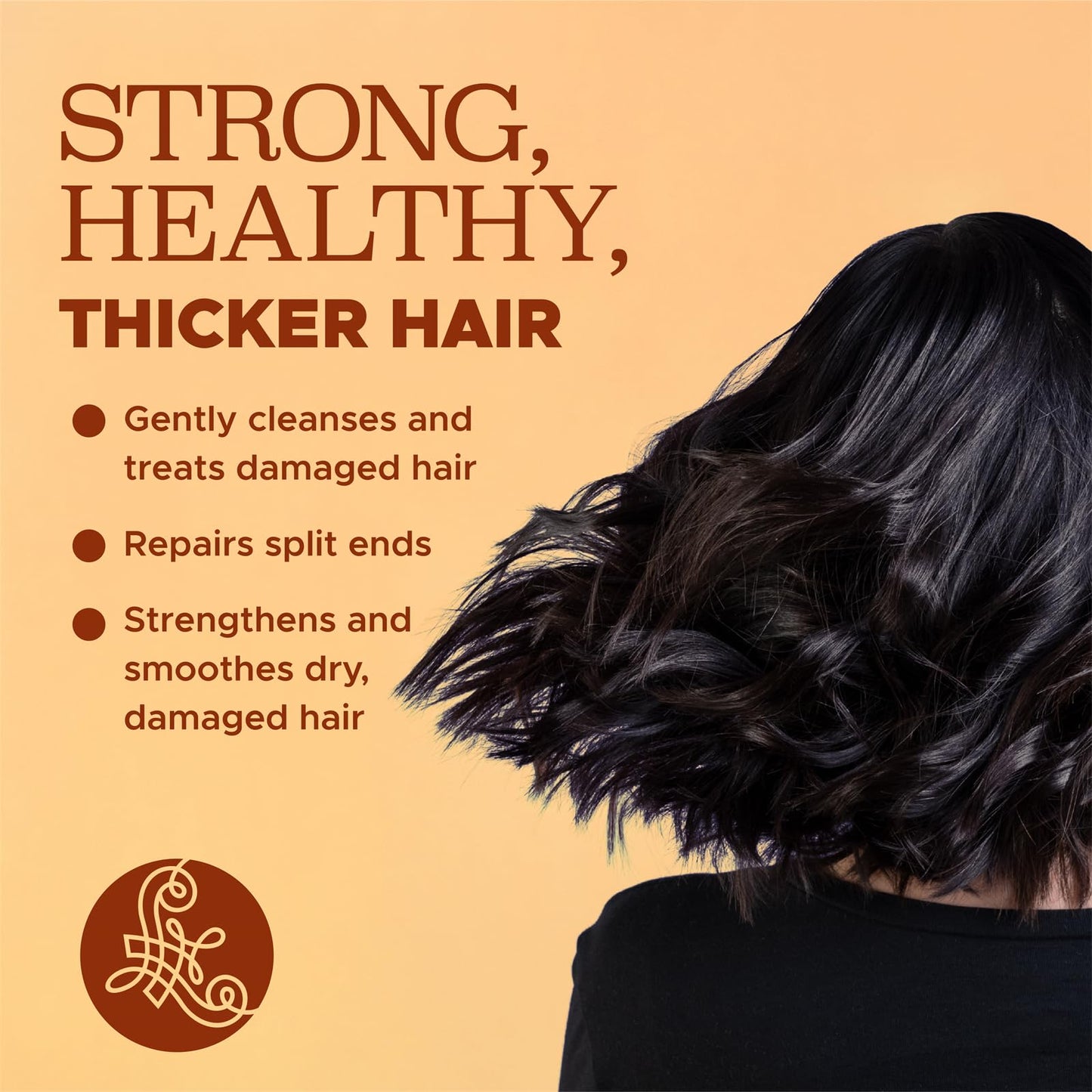Luseta Turmeric & Collagen Hair Serum for Damaged and Thining Hair, Strengthening Oil Treatment Preventing breakage for Women and Men Adding Shine 3.38oz