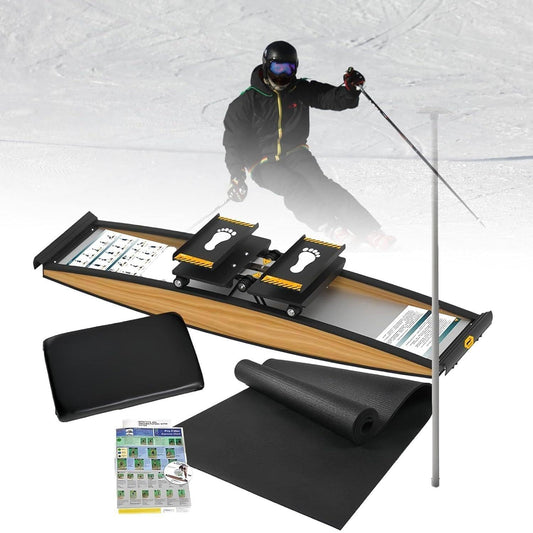Ski Machine, Glute Training Equipment, Home Stepper, Balance Trainer, Home Indoor Aerobic Fitness Equipment, Waist Training Ski Simulator