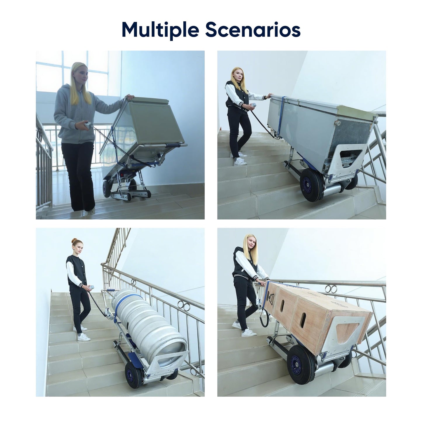 Electric Track Stair Climbing Hand Truck with Brakes 331 lbs Capacity (XSTO CT150PB)