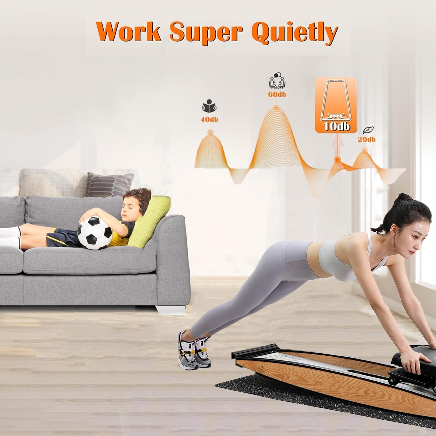 Ski Training Machine - 2 in 1 Ski Simulator for Leg Strength Exercise, Fitness Equipment with Ski Rods and Mats for Effective Home Workouts