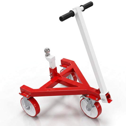 GAMINA KAVISI 3500 LBS Trailer Dolly, Angle Adjustable Trailer Mover with 2 Inch Hitch Ball, Heavy Duty Trailer Tongue Jack for RV, Boat, Motorcycle, Jet Ski and Small Trailer