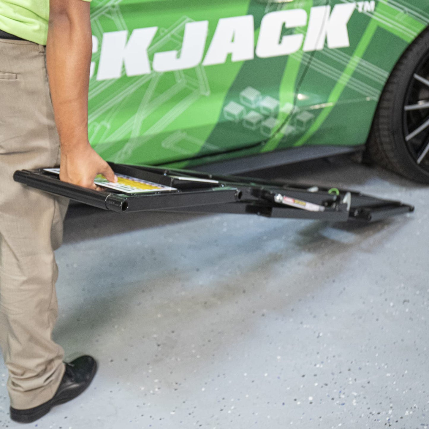 QuickJack 6000ELX Portable Car Lift – Designed for Electric Vehicles, 6,000-lbs. Capacity, 110V AC Power Unit, Super-Long Frames Perfect for Long Wheelbase Vehicles & EVs