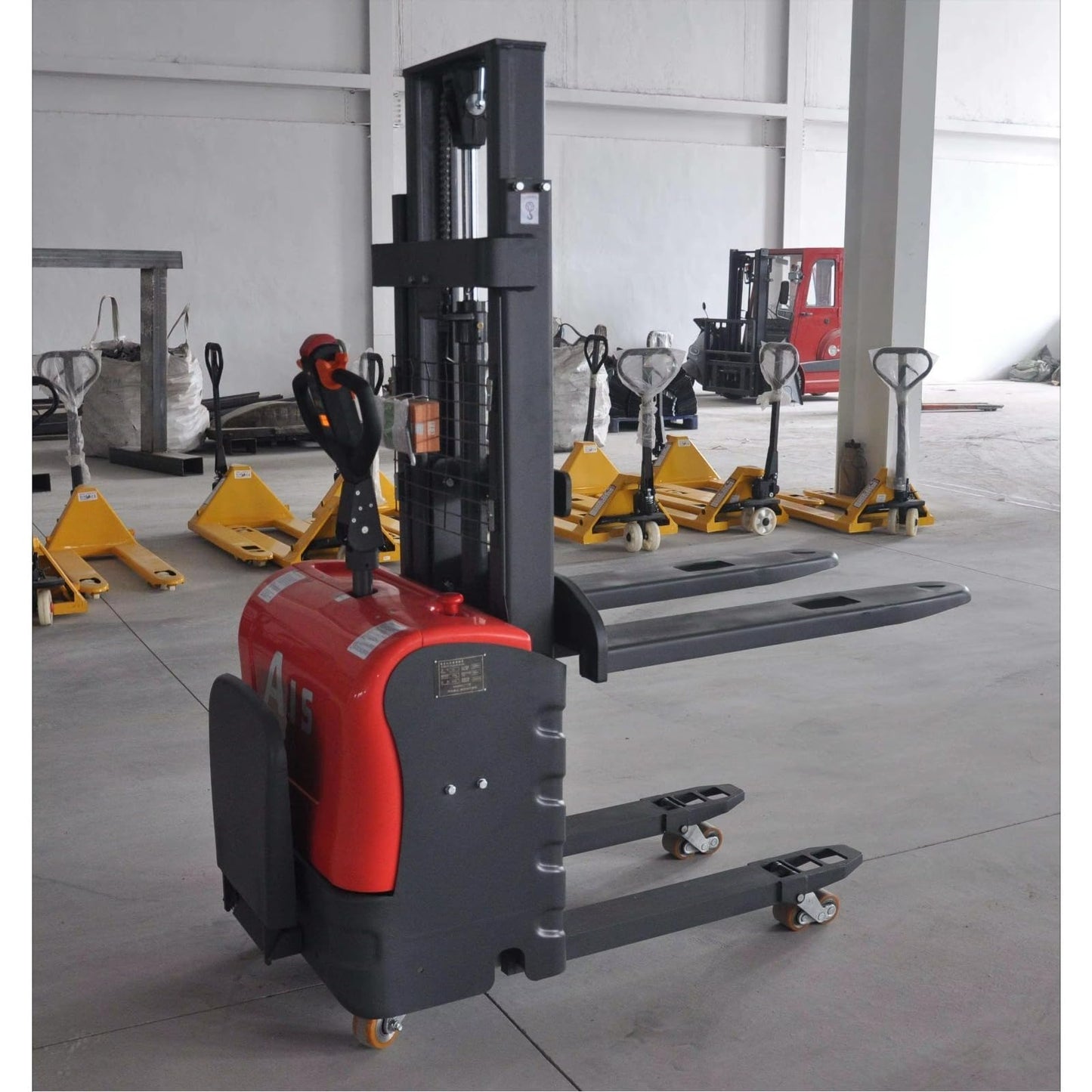 Electric Pallet Stacker Forklift – Powered Warehouse Lift Truck – Heavy Duty Electric Stacker for Material Handling – Ideal for Warehouse & Industrial Use