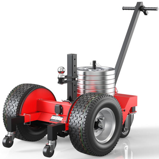 Heavy-Duty Electric Trailer Dolly, 7500 lbs Trailer Weight & 1250 lbs Tongue Weight, All-Terrain Tires,Portable Split Battery Box, Independent Weight Rack, for RVs, Boats & Trailers