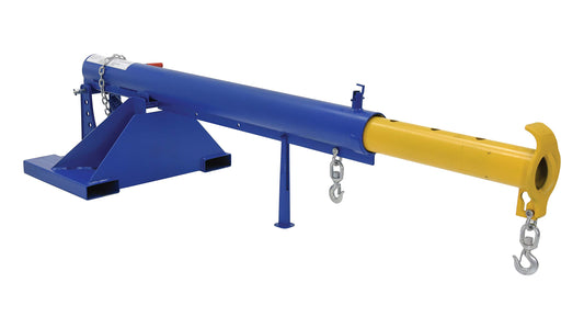 Vestil LM-OBT-4-30 Steel Orbit Telescoping Lift Boom 30 In. Fork Pocket Center 4,000 Lb. Capacity Blue