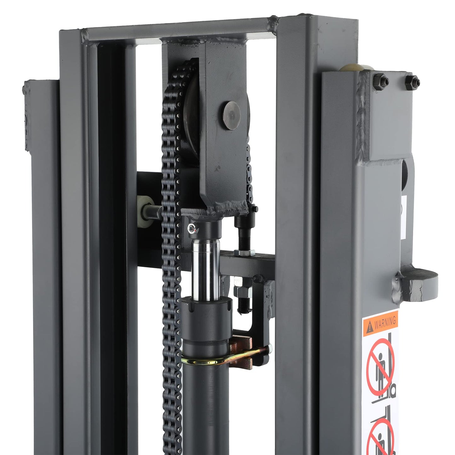 Aequanta Counterbalanced Electric Stacker 1200lbs Capacity 118" Lifting Height Full Electric Forklift with Straddle Legs