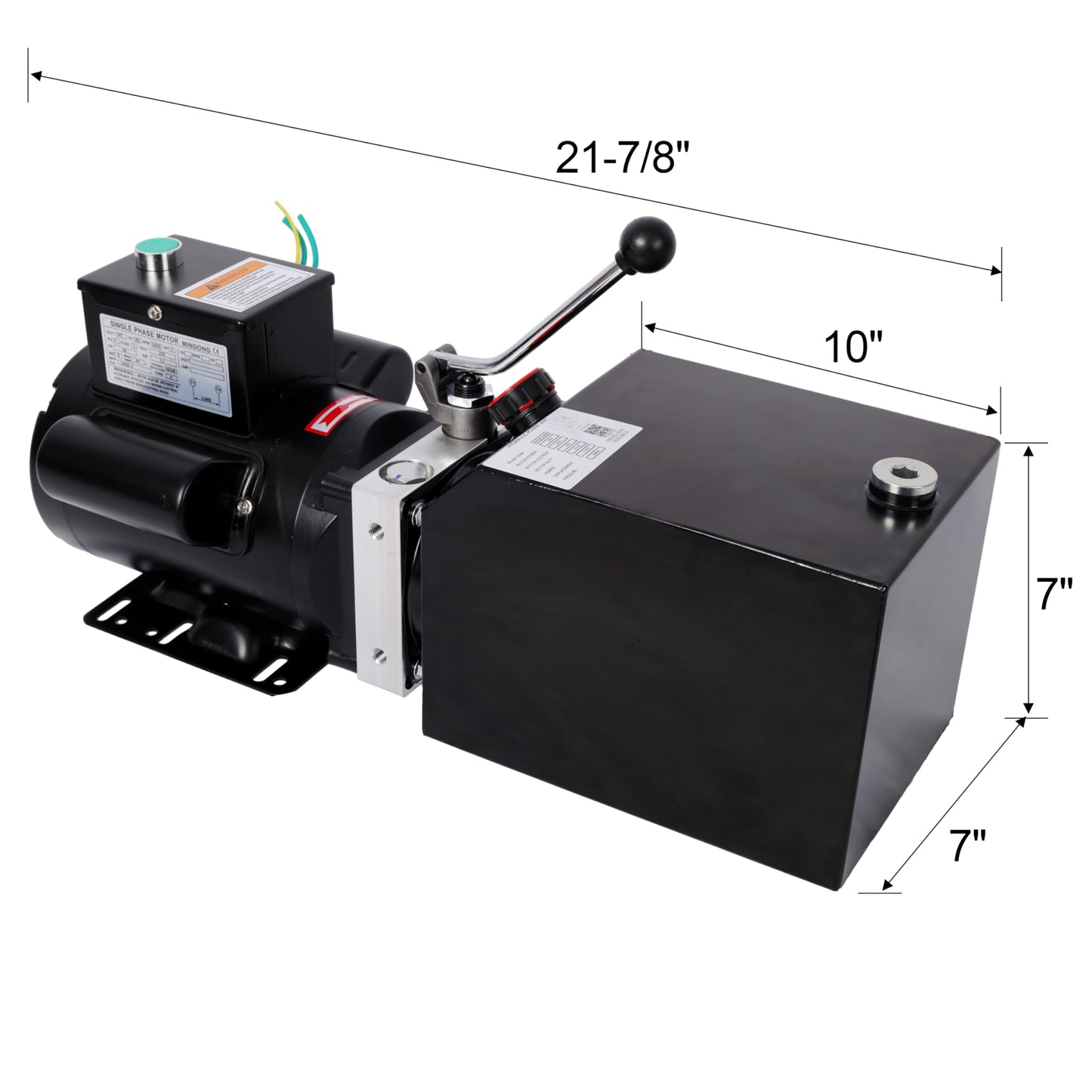 Replacement Hydraulic Power Unit for 2 Post 4 Post Car Lifts, 220V Single Phase Hydraulic Pump, 6 Quart Reservoir, 2750 PSI, Universal Fit for BendPak, Challenger, Rotary, Forward