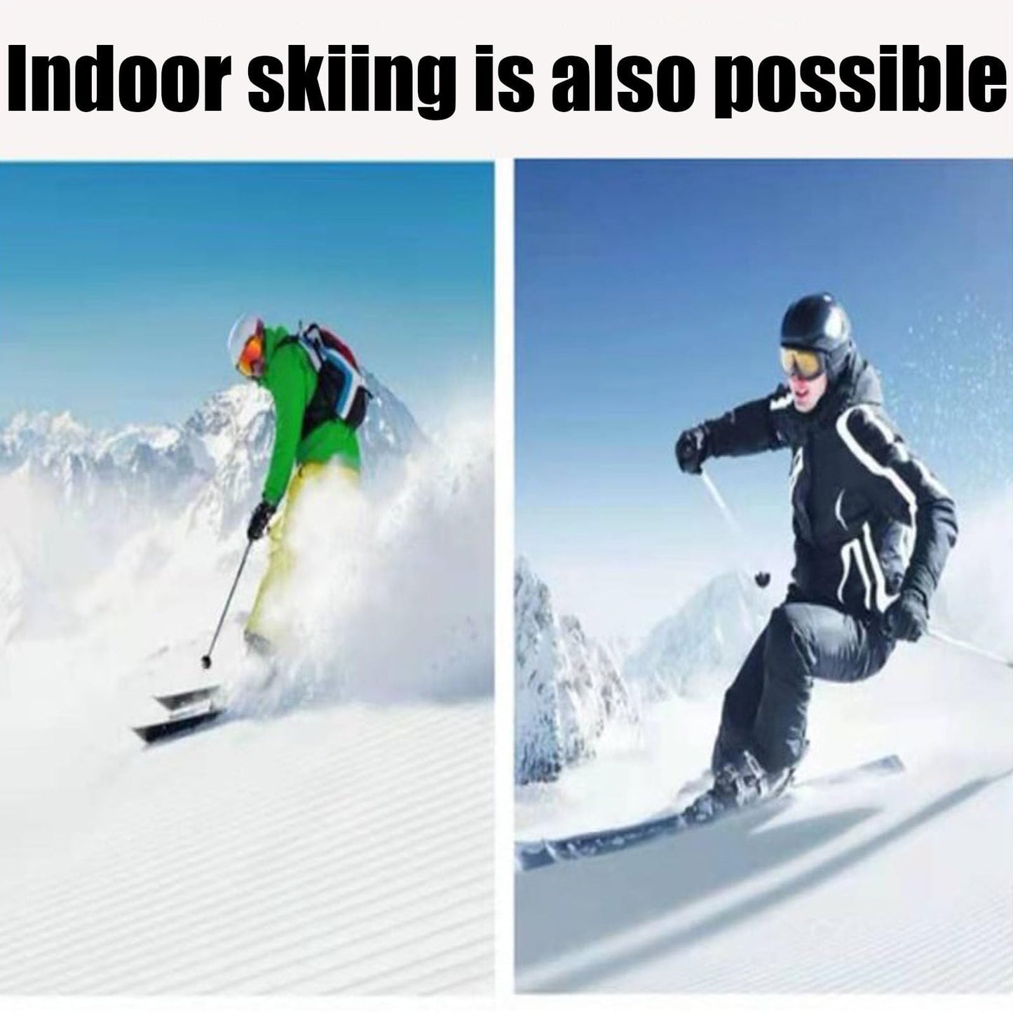 Ski Machine for Glutes Workout - Indoor Aerobic Fitness Equipment for Home Exercise, Body Balance Training, and Waist Training Simulator