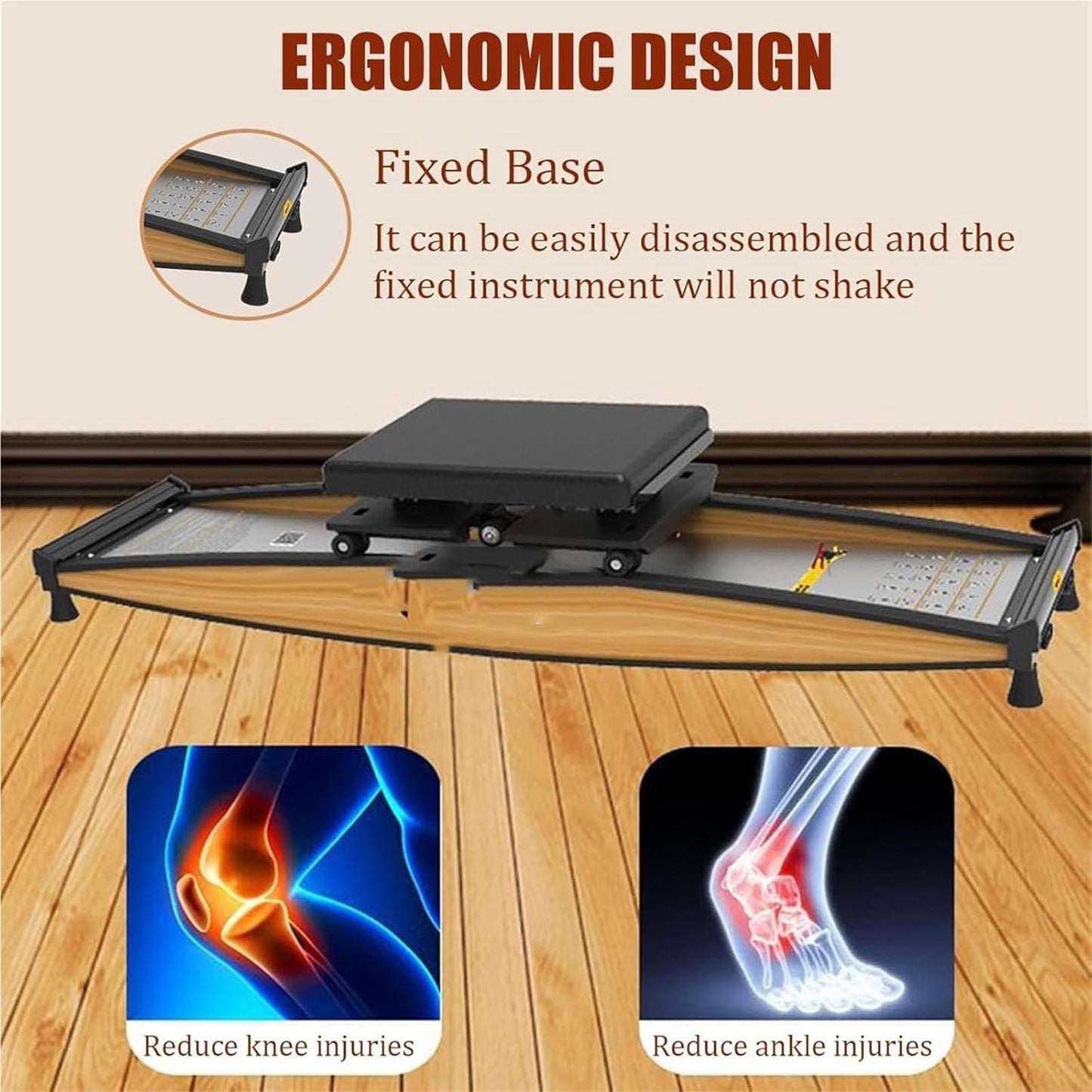 Ski Simulator，Ski Machine， Simulated Ski Machine 300LB Capacity Muscle Repair Strengthening Training