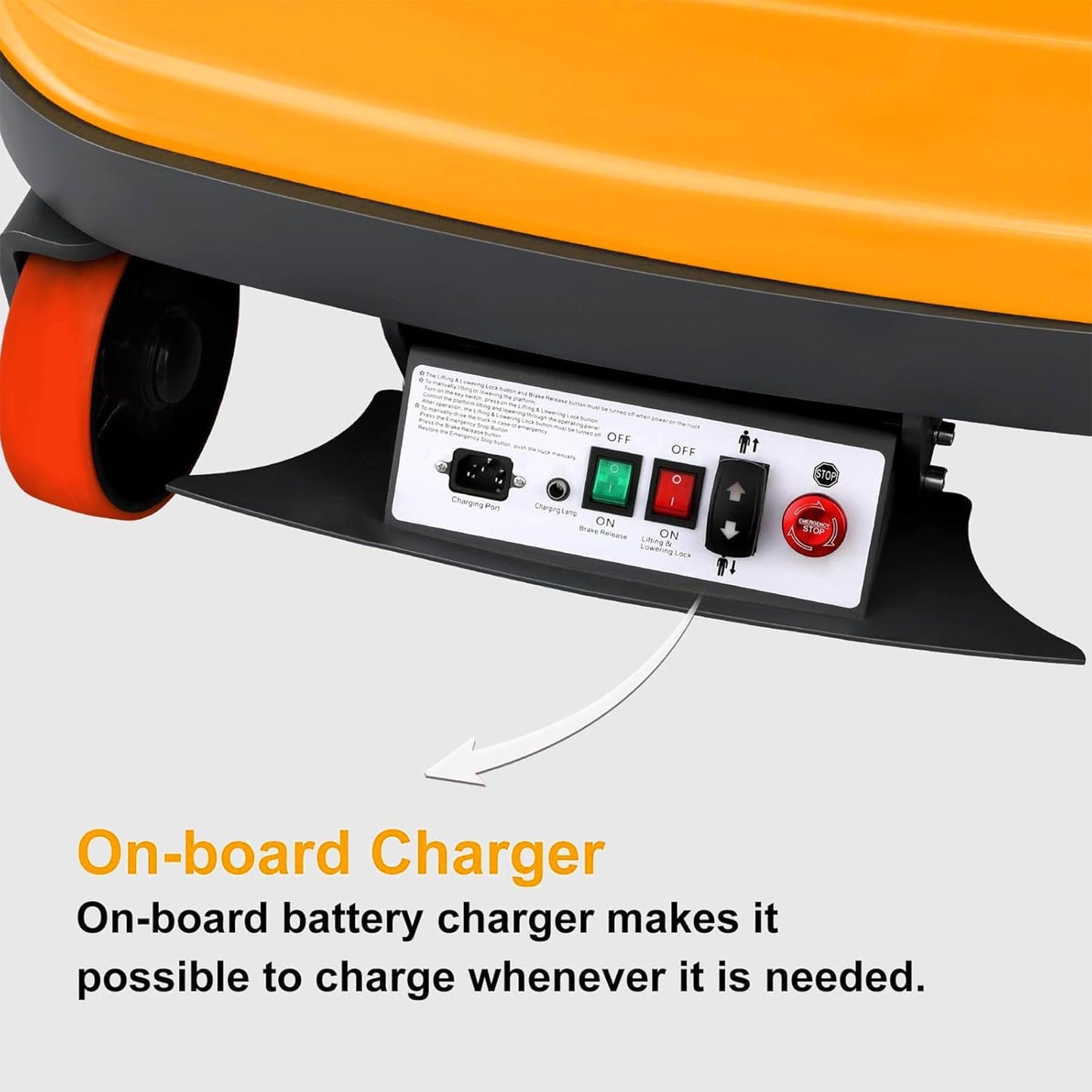 ToryCarrier Mini Order Picker High Powered Electric Platform Forklift Lift Max Reachable Height 197 inch, Max Lift Height 118" with Load Tray 200lbs. Capacity