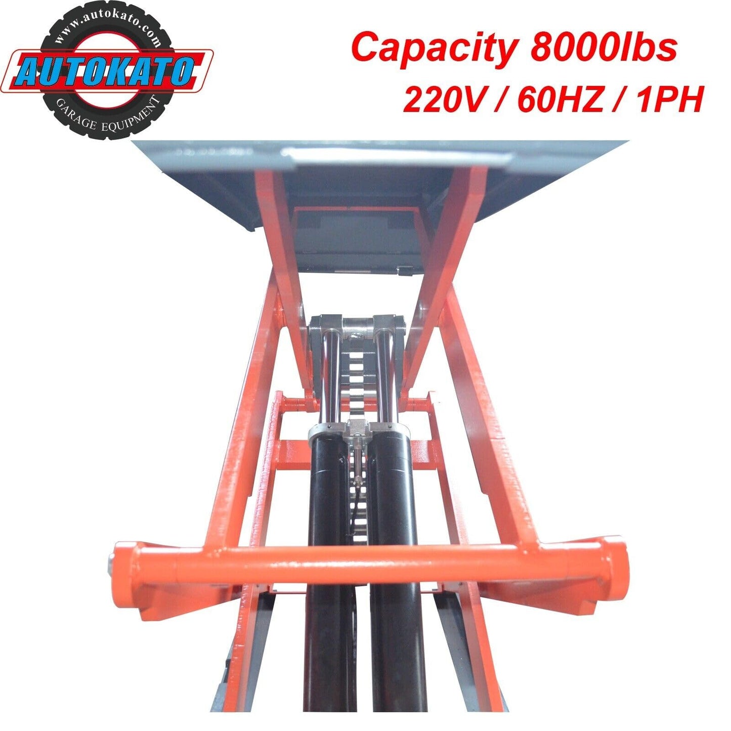 KATOOL 72in Full-Rise Lift Mid Rise Scissor Lift Auto Leveling Function Auto Mid Lift 220V Electric Lock Release