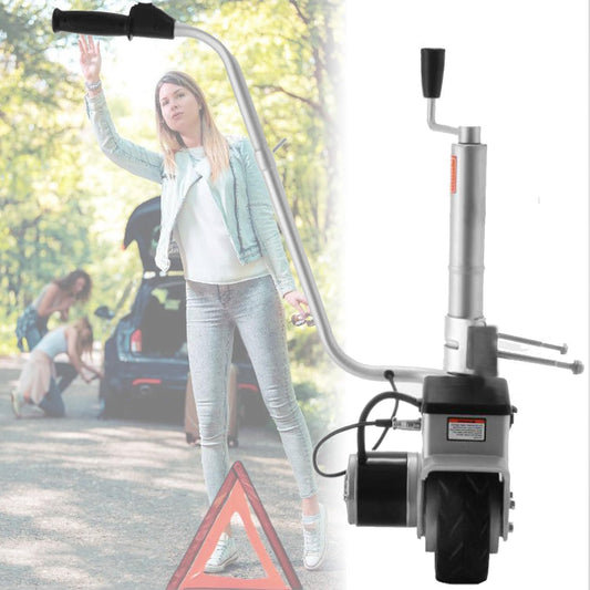 ToayNia Electric Trailer Dolly,Motorized Trailer Wheel,Ratchet Trailer Jack Mover,350W 12V Trailer Trailer Wheel,Mobile Electric Trailer Tool,5000lbs Towing Capacity