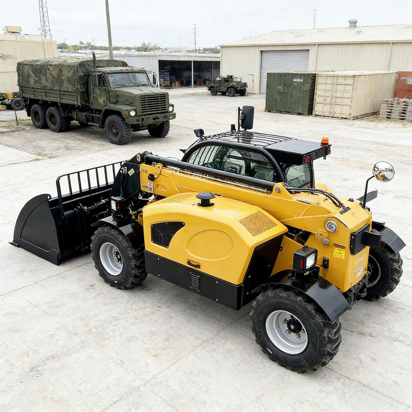 Telescopic Load Handler with Extended Boom for Roof Deck Handling, Jobsite Lifts, and High-Reach Storage