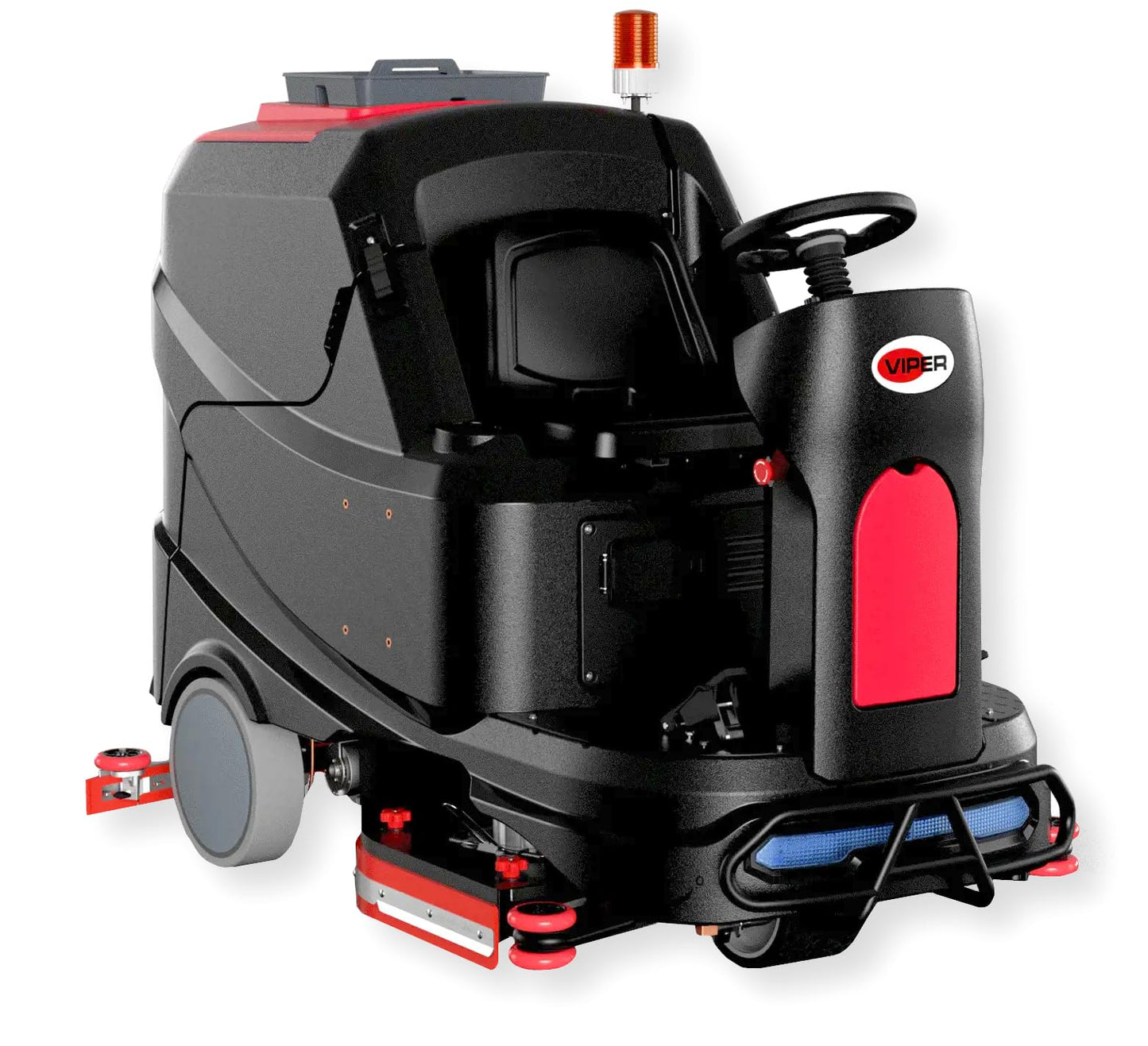 AS1050R 39" Ride-On Floor Scrubber, 53 Gal Tanks, Shelf Charger, Pad Drivers & Brushes, 44.5" Squeegee Assembly, Commercial Hard Floor Cleaning Machine