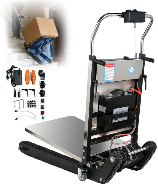 Electric Stair Climbing Dolly, 1250W Electric Stair Climbing Hand Truck with 45° Adjustable Angle, 900lbs Max Load Capacity, 3 Mode Folding Stair Climber Hand Trucks with Telescopic Handle for Moving
