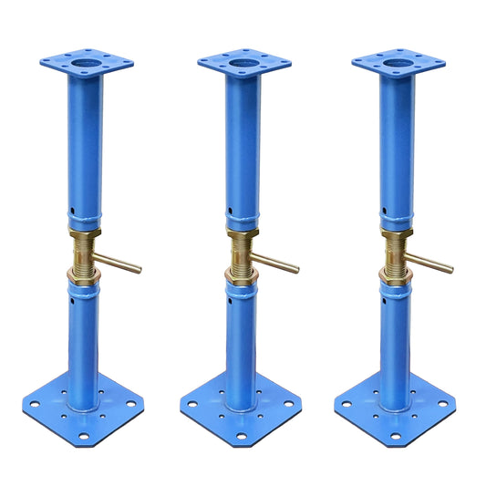 Jack Posts Crawlspace for Leveling Permanent - Carbon Steel Screw Jack for Foundation, 16.5-30in M27 Thread Adjustable Jack, 10000lb Load Capacity for Attic & Roof Beam, Crawl Space Support Post